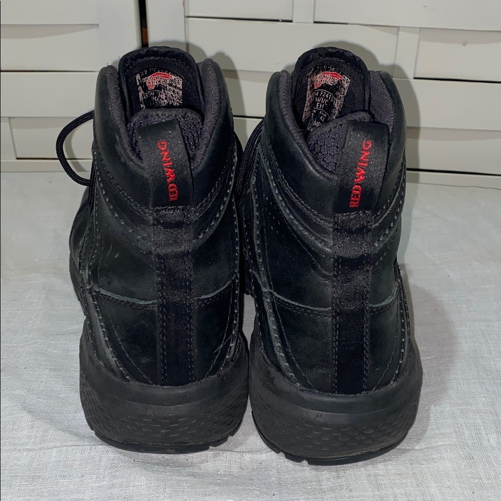 Red Wing Waterproof Steel Toe Leather Work Boots, Black Vibram 2451, Men’s 9 - Picture 4 of 7